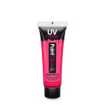 Barva na obličej a tělo, neonově růžová, fluorescenční v UV světle, 12 ml