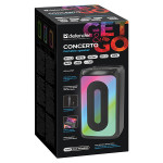 Defender reproduktor CONCERTO, Li-Ion, 2.0, 20W, černý, regulace hlasitosti, LED podsvícení, BT 5.3, TWS, 60Hz~20kHz