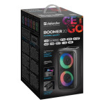 Defender reproduktor BOOMER 20, Li-Ion, 2.0, 20W, černý, regulace hlasitosti, LED podsvícení, BT 5.0, TWS, 150Hz~18kHz