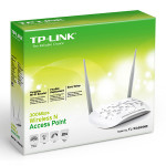 TP-LINK přístupový bod TL-WA801N 2.4GHz, extender, PoE, 300Mbps, externí odnimatelná anténa, 802.11n, multi-SSID, klient, opakovač