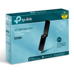 TP-LINK USB klient Archer T4U 2.4GHz a 5GHz, IPv6, 1300Mbps, integrovaná anténa, 802.11ac, Ultra rychlý USB adapter, vyklopná anté