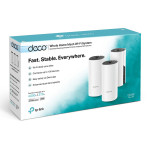 TP-LINK Wifi Mesh kit Deco M4(3-pack) 2.4GHz a 5GHz, přístupový bod, IPv6, 1200Mbps, vestavěná anténa, 802.11ac, 3Pack, ISP, rodič
