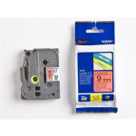 Páska, 9 mm x 8 m, BROTHER, červená-černá