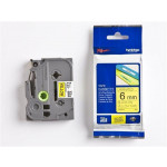 Páska, 6 mm x 8 m, BROTHER, žlutá-černá