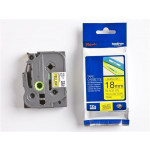 Páska, 18 mm x 8 m, BROTHER, žlutá-černá