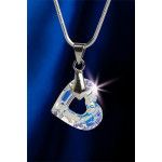 Náhrdelník s krystaly SWAROVSKI®, tvar srdce, 17 mm, ART CRYSTELLA