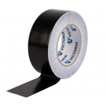 Lepicí páska, černá, 48 mm x 50 m, textilní, super pevná, VICTORIA FACILITY
