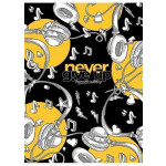 Sešit "Never give up", mix motivů, A5, linkovaný, 80 listů, SHKOLYARYK A5-080-5221L