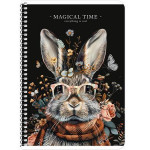 Spirálový sešit, mix motivů, A5, čtverečkovaný, 80 listů, SHKOLYARYK A5-SC-080-6130K