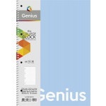 Spirálový sešit "Genius Pastel", mix motivů, linkovaný, A4, 80 listů, PP desky, SHKOLYARYK A4-080-68