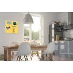 Magnetická skleněná tabule, žlutá, 45 x 45 cm, BE!BOARD B1108