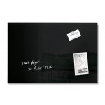 Magnetická skleněná tabule "Artverum®", černá, 60 x 40 x 1,5 cm, SIGEL GL120