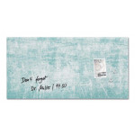 Magnetická skleněná tabule "Artverum®", tyrkysová zeď, 91 x 46 x 1,5 cm, SIGEL GL287