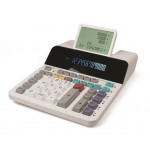 Kalkulačka "EL-1901", bílá, stolní s pomocným displejem, 12 číslic, SHARP EL1901