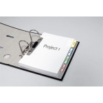 Záložky, mix barev, fólie, s bílým pruhem, 50 x 38 mm, 4 x 5 ks, SIGEL