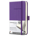 Záznamní kniha "Conceptum", purpurová, tvrdé desky, A6, linkovaná, 194 listů, SIGEL