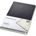 Záznamní kniha "Conceptum", černá, A5, čtverečkovaný, 60 listů, SIGEL