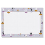 Desk mat, A3, for children, SIGEL "Bunny Ballerina"
