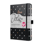 Diář "Jolie", Dark love, A5, týdenní, 2026, tvrdé desky, SIGEL J6335