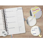 Spirálový diář "Jolie", Good Vibes, A5, týdenní, 2026, tvrdé desky, SIGEL J6606