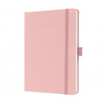 Exkluzivní zápisník "Jolie", světle růžová, A5, linkovaný, 96 listů, tvrdé desky, SIGEL JN405