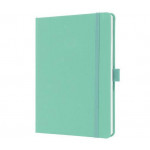 Exkluzivní zápisník "Jolie", mint zelená, A5, linkovaný, 96 listů, tvrdé desky, SIGEL JN409