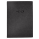Desky na jídelní lístek, antracit, A4, PU plast, SIGEL SM206