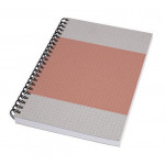 Spirálový sešit "Quicknote", šedo-korálová, A5, tečkovaný, 80 listů, SIGEL SN700