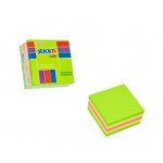 Samolepicí bloček, neonová zelená, 51x51 mm, 250 listů, STICK N 21534