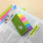 Samolepicí záložky, mix neonový a pastelový barev, 50 x 12 mm, 9x 50 listů, STICK N 21689