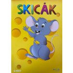 Skicák, kreslicí karton A4, 20 listů, 180g/m2, bílá, STEPA