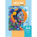 Skicák  A4/10listů EXTRA 250g, STEPA