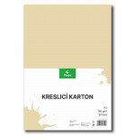 Kreslicí karton barevný A3/50/180g - krémová, STEPA