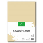 Kreslicí karton barevný A4/50/180g - krémová, STEPA