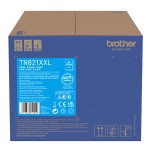 Brother originální toner TN-821XXLC, cyan, 12000str.