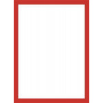 Prezentační rám "Magneto Pro", červená, A4, magnetický, DJOIS