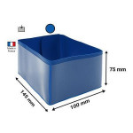 Logistická kapsa na krajní nohu palety, modrá, 75x100x145 mm, PVC, 50 ks/balení, DJOIS F200059