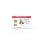 Pouzdro na občanský průkaz, plastové, otevřené, horizontální, 54 x 85 mm, TAIFOLD F200429