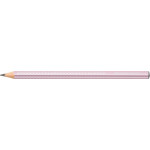 Grafitová tužka "Sparkle Jumbo", metalická růžová, B, trojhranná, FABER-CASTELL 111661
