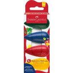 Voskovky, 4 různé barvy, ve tvaru hrušky, FABER-CASTELL 120408