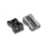 Ořezávátko na jednu tužku, se zásobníkem na odpad, kovové, ICO "Kum"