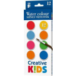 Vodové barvy "Creative Kids", 12 ks, 28 mm, ICO 7270006007