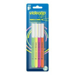 Zvýrazňovač "Videotip Slim", 4 barvy, 1-3 mm, ICO 9580120004
