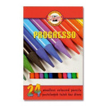 Barevné pastelky "Progresso 8758/24", 24ks, bez dřeva, KOH-I-NOOR