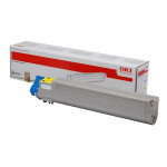 OKI originální toner 43837129, yellow, 22000str.