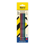 Grafitová tužka "Noris 120 colour edition", 4 ks, HB, šestihranná, sada, STAEDTLER 120-S BK4