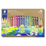 Barevné pastelky "Noris Junior", 18 barev, 3v1, STAEDTLER 140 C18