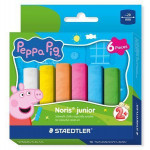 Křídy na chodníky "Noris Junior 2365", 6 barev, jumbo, edice Peppa Pig, STAEDTLER 2365 C6 L1