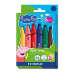Fixy "Noris junior 329", 6 barev, jumbo, edice Peppa Pig, šestihranné, kulatý hrot, STAEDTLER 329 C6