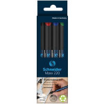 Permanentní popisovač "Maxx 220 S", 4 barvy, 0,4mm, OHP, SCHNEIDER
